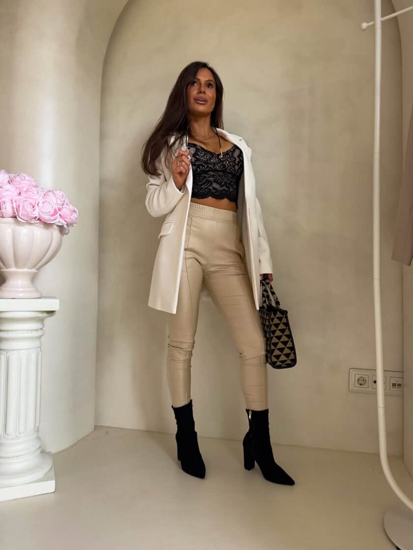 Spodnie ROYAL - złoty beż - obrazek 5