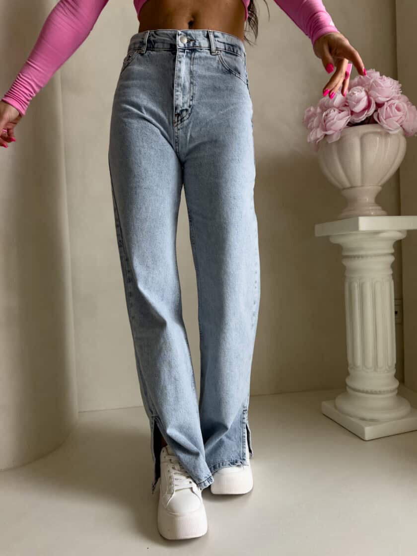 Jeansy FLARED – dark jeans - obrazek 6