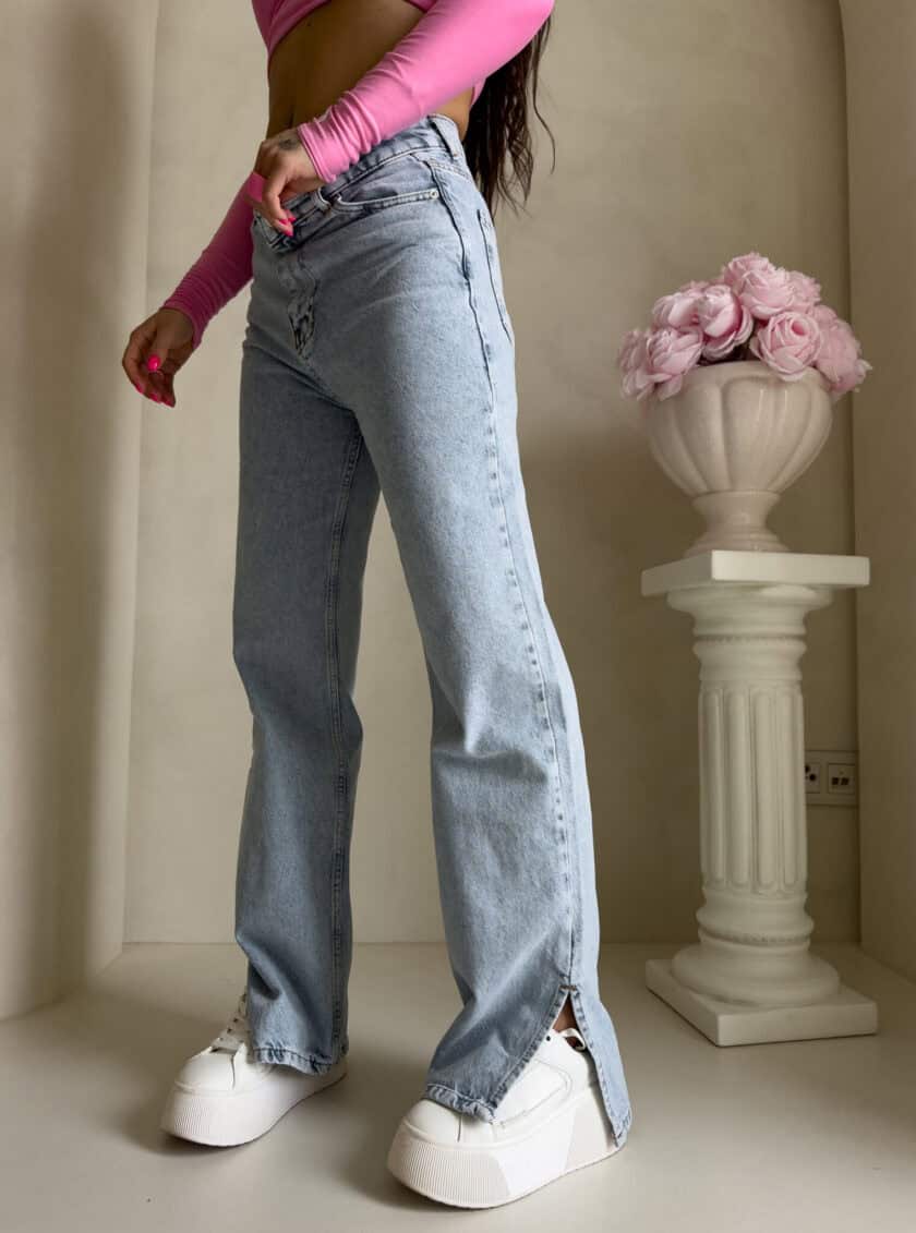 Jeansy FLARED – dark jeans - obrazek 7