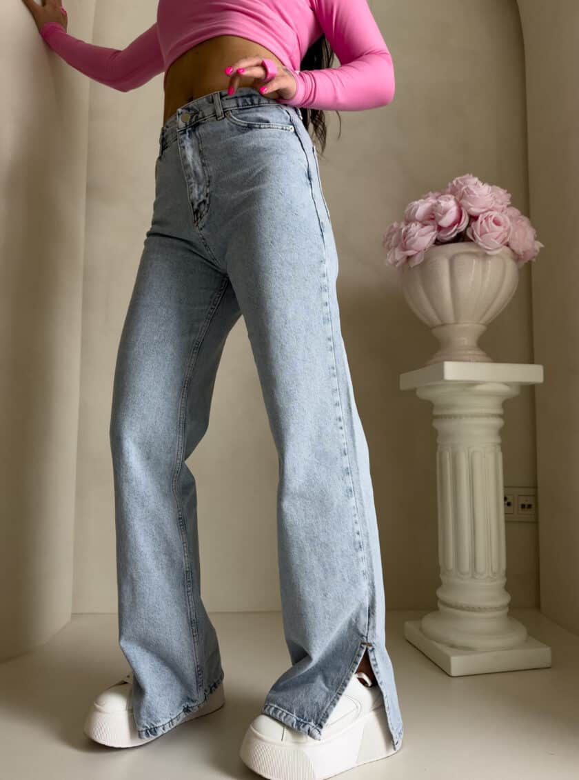 Jeansy FLARED – dark jeans - obrazek 8