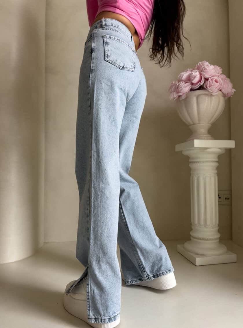 Jeansy FLARED – dark jeans - obrazek 9