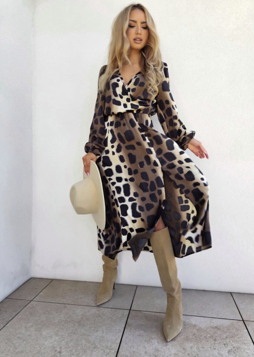 Sukienka MIRANDA - safari - obrazek 4