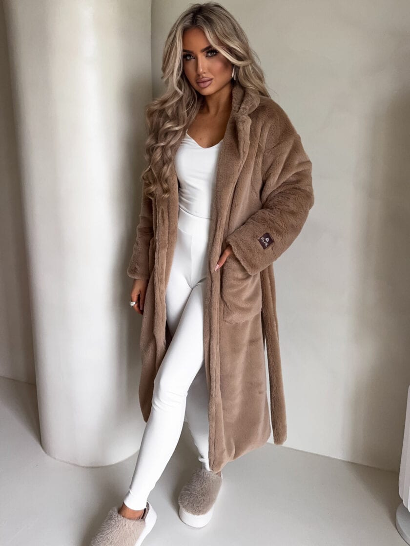 Płaszcz NOELLE – ciepły beż - obrazek 4