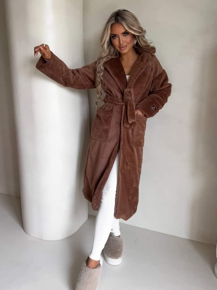 Płaszcz NOELLE – camel - obrazek 3