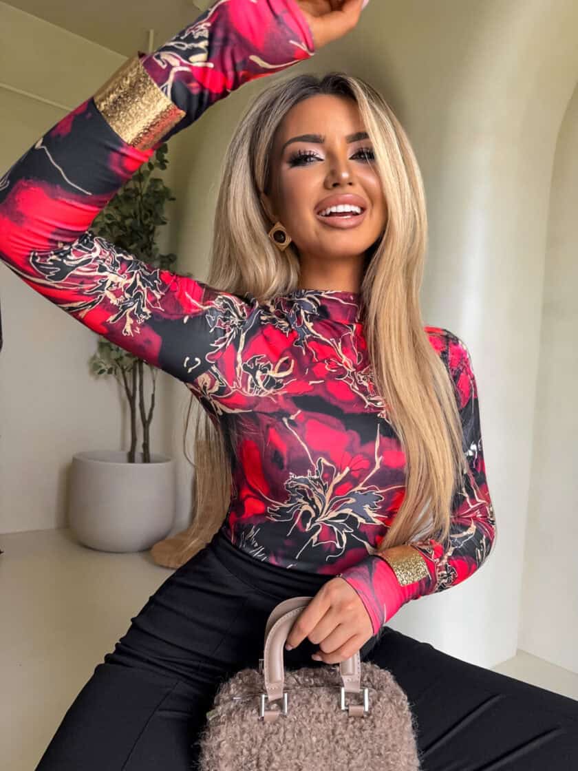 Bluzka SKIN CHAOS – czerwona