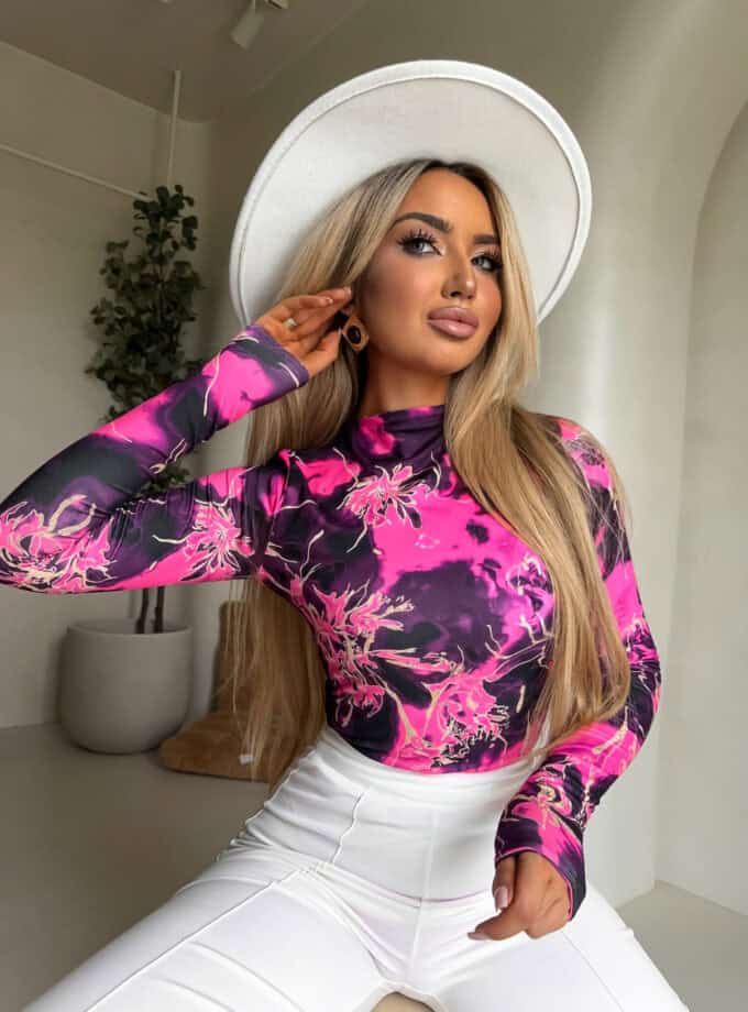 Bluzka SKIN CHAOS – fuksja