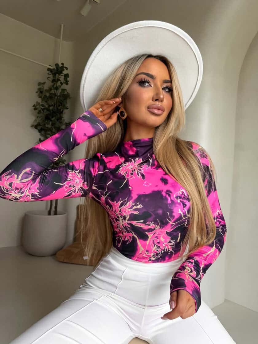 Bluzka SKIN CHAOS – fuksja