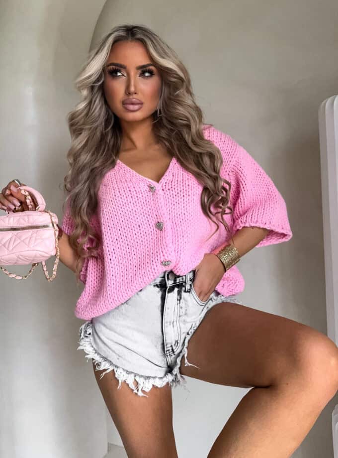 Kardigan ROYAL - różowy