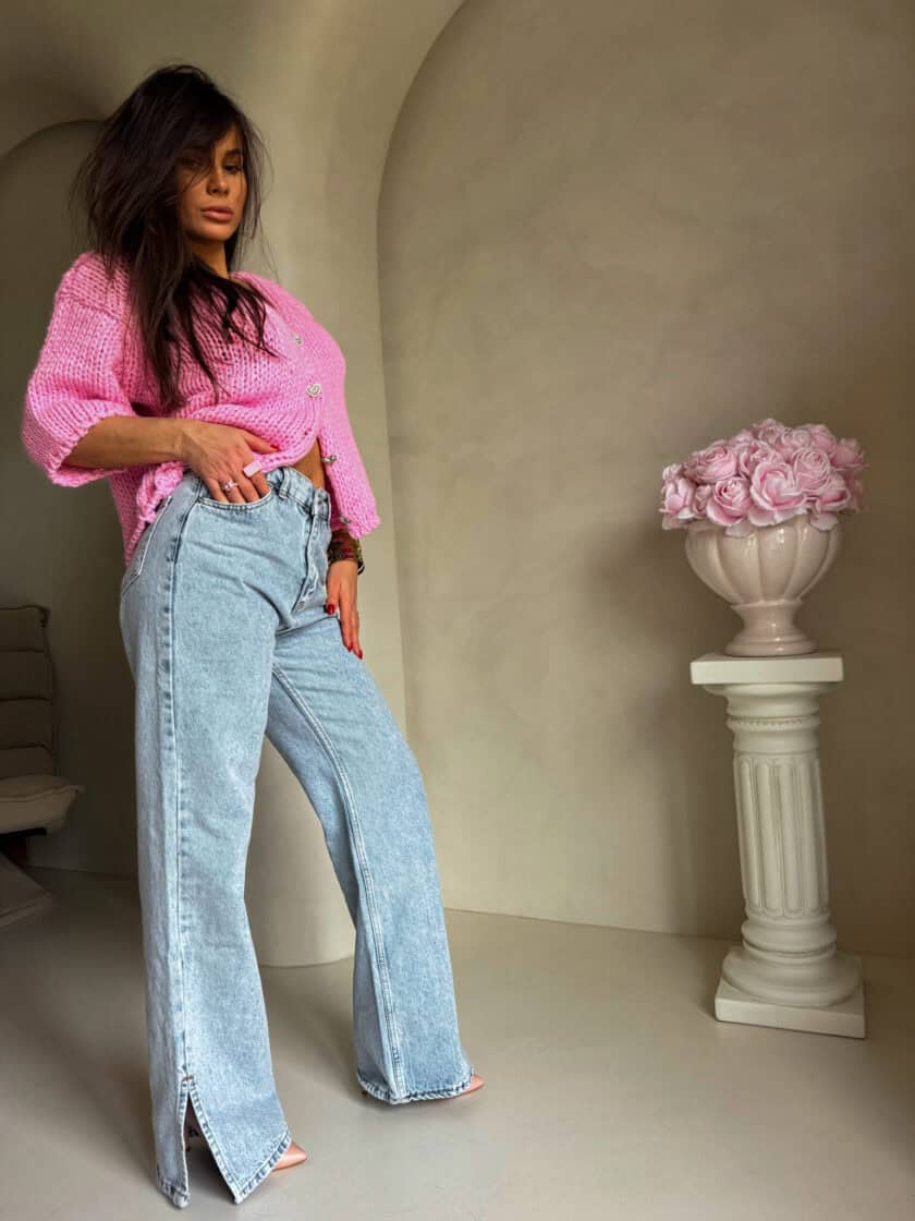 Kardigan ROYAL - różowy - obrazek 11