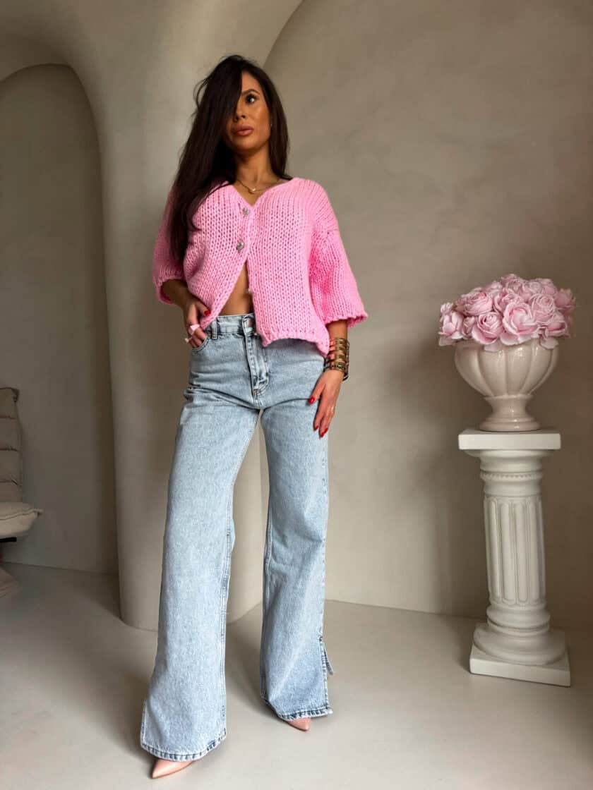 Kardigan ROYAL - różowy - obrazek 13