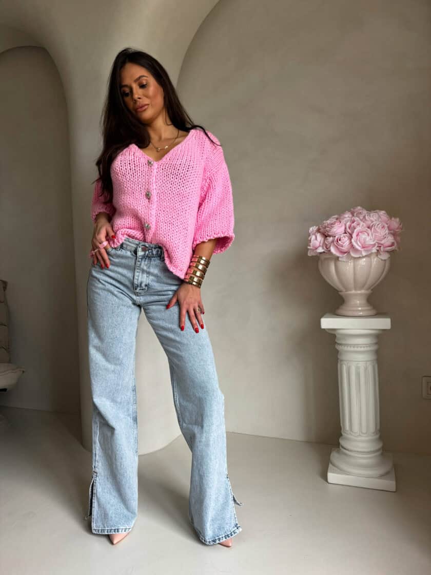 Kardigan ROYAL - różowy - obrazek 16