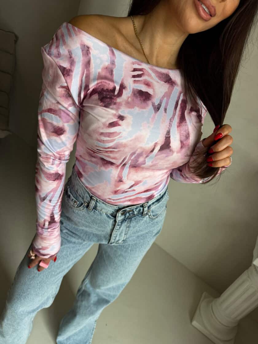 Bluzka VENEZIA print - pastel - obrazek 7