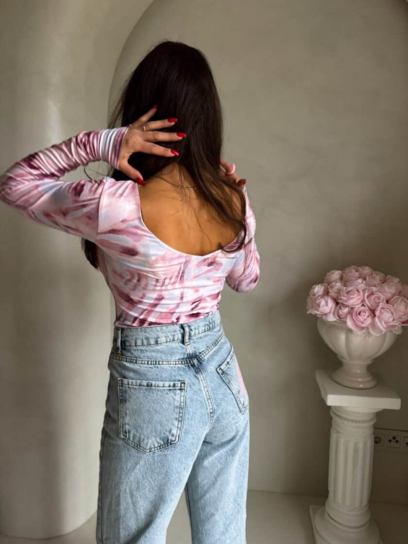 Bluzka VENEZIA print - pastel - obrazek 2