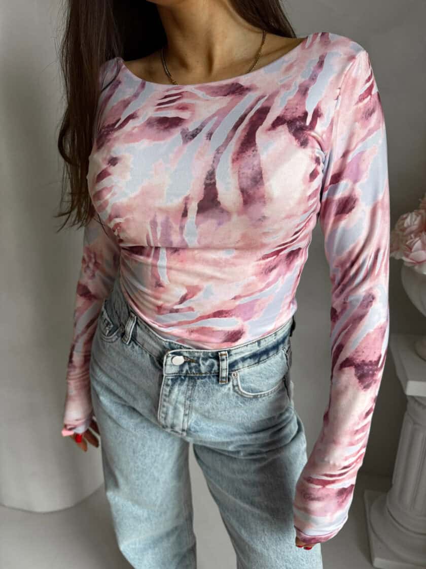 Bluzka VENEZIA print - pastel - obrazek 11