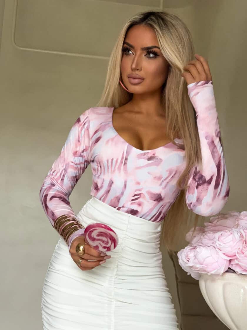 Bluzka VENEZIA print - pastel - obrazek 8