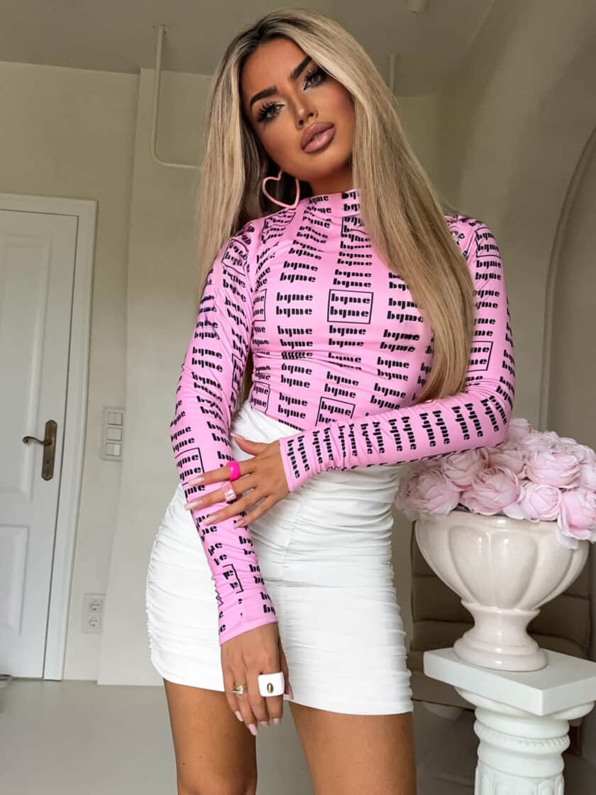 Bluzka SKIN MIU – jasny róż - obrazek 4