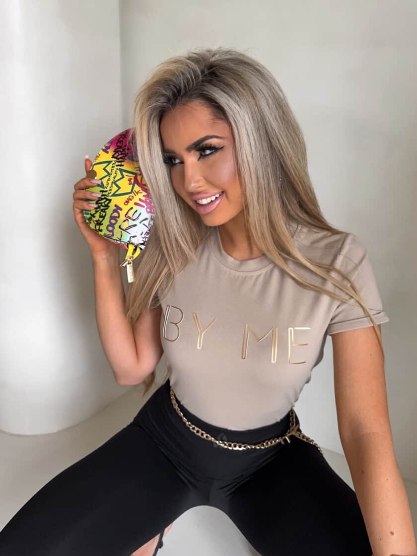 T-shirt CORI - beżowy