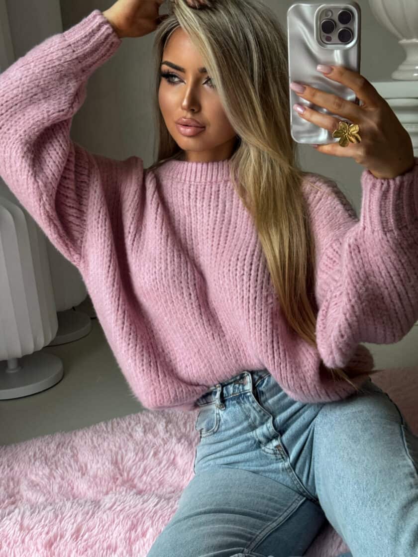 Sweter LEGEND – jasny róż - obrazek 3