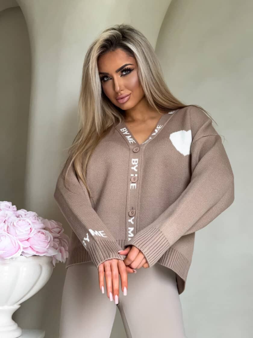 Kardigan SERCA - beżowy - obrazek 14