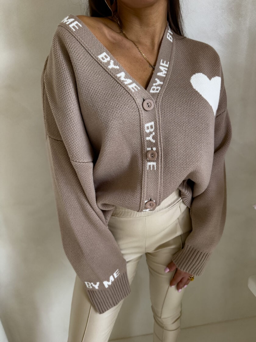 Kardigan SERCA - beżowy - obrazek 11