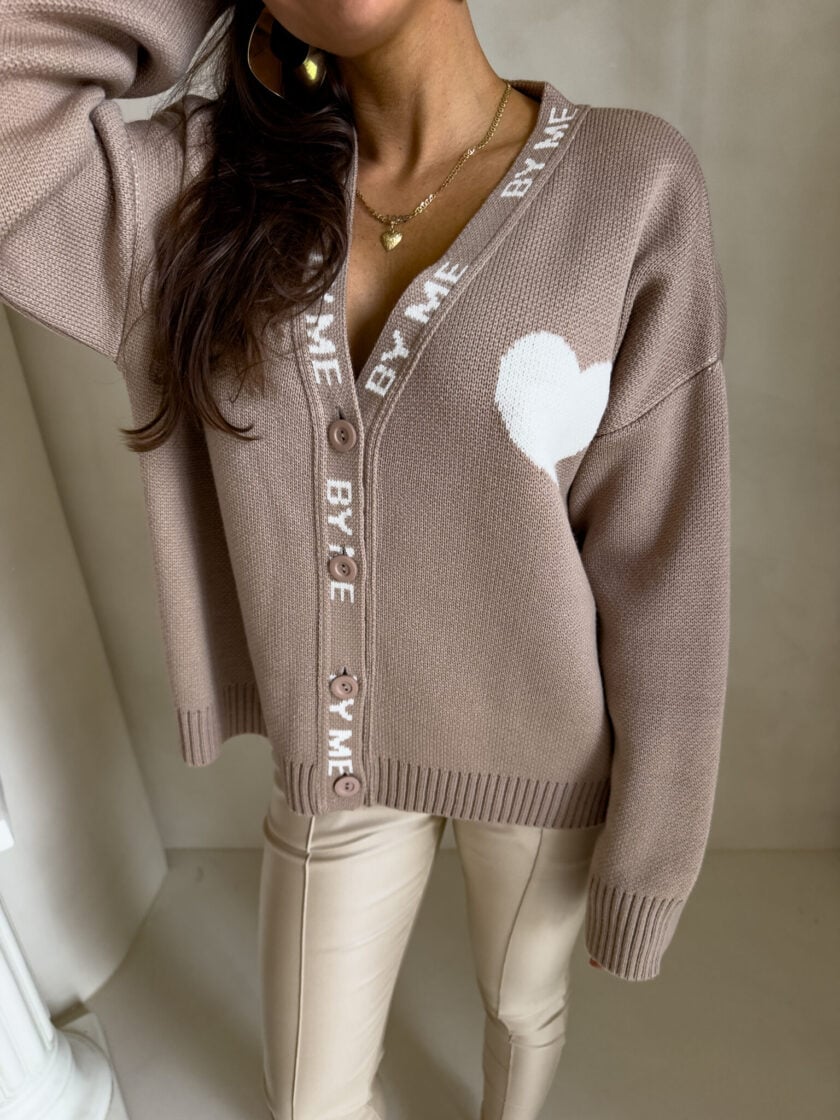 Kardigan SERCA - beżowy - obrazek 16