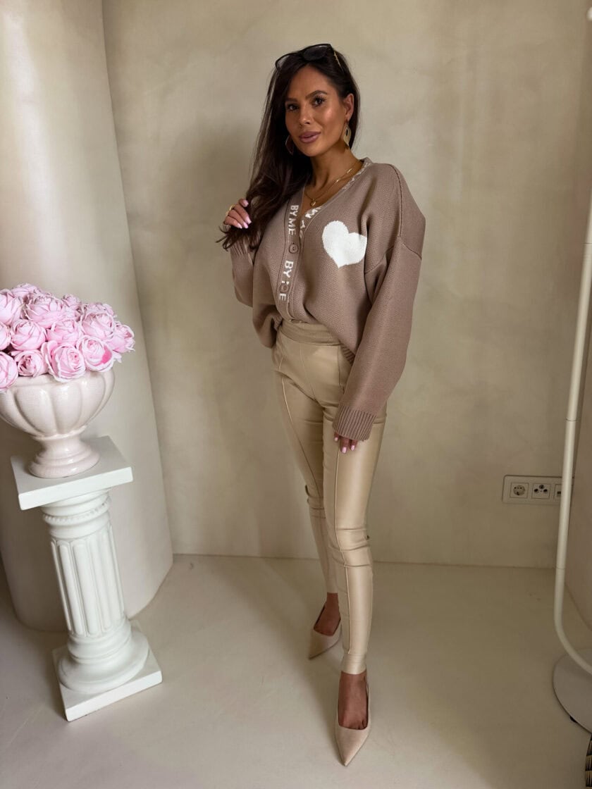 Kardigan SERCA - beżowy - obrazek 18