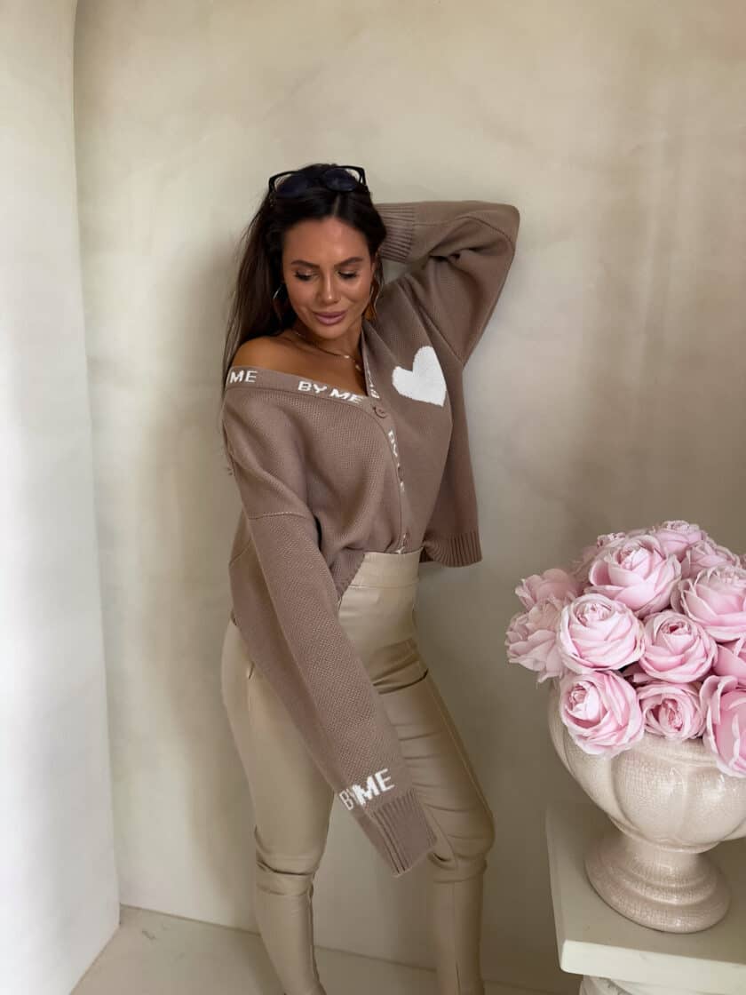 Kardigan SERCA - beżowy - obrazek 21