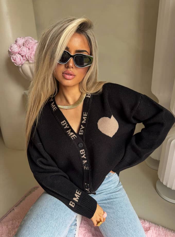 Kardigan SERCA - czarny