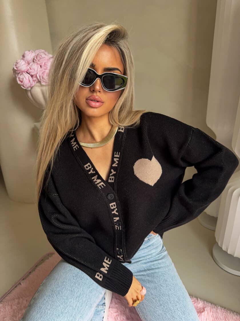 Kardigan SERCA - czarny