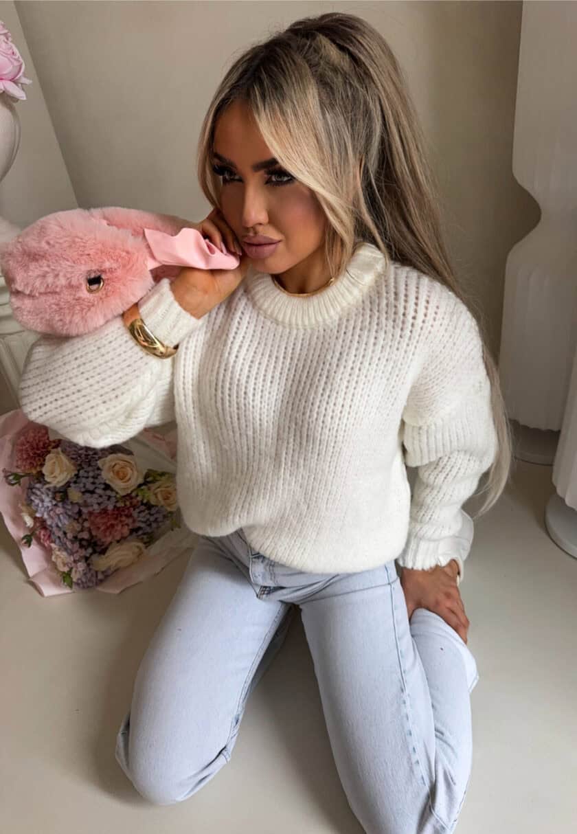 Sweter LEGEND – ecru - obrazek 5