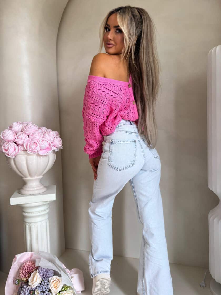 Sweter WOOD – ciemny róż - obrazek 17