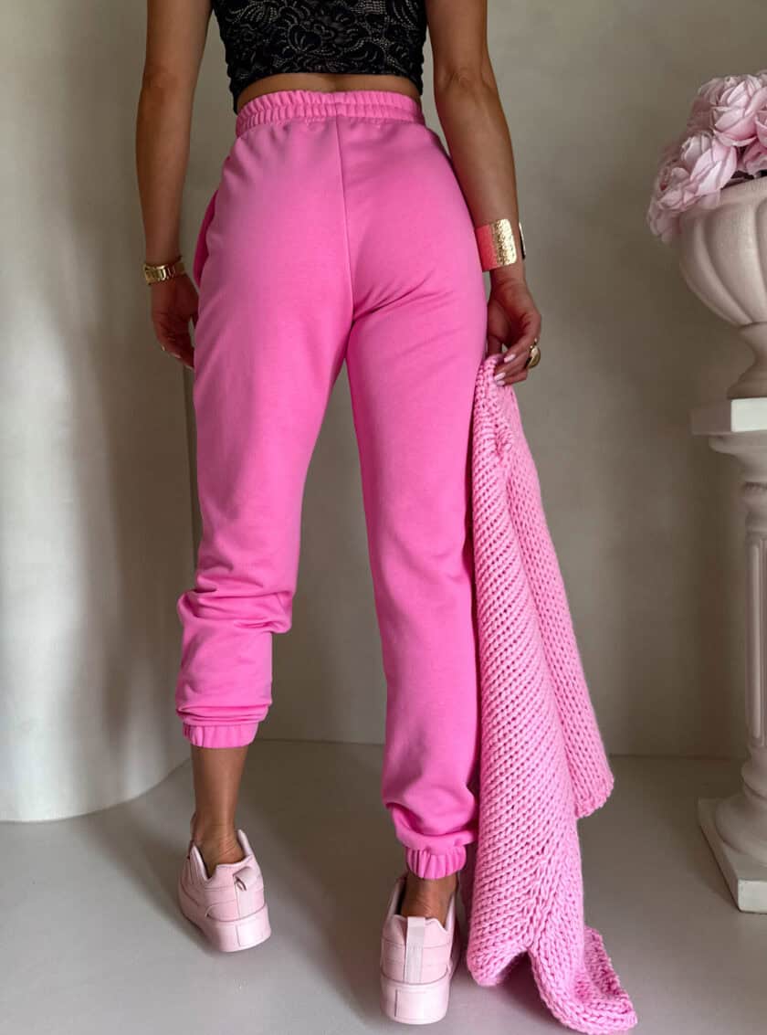 Spodnie dresowe CLASSIC - mocny róż - obrazek 5