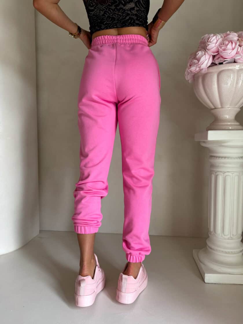 Spodnie dresowe CLASSIC - mocny róż - obrazek 7