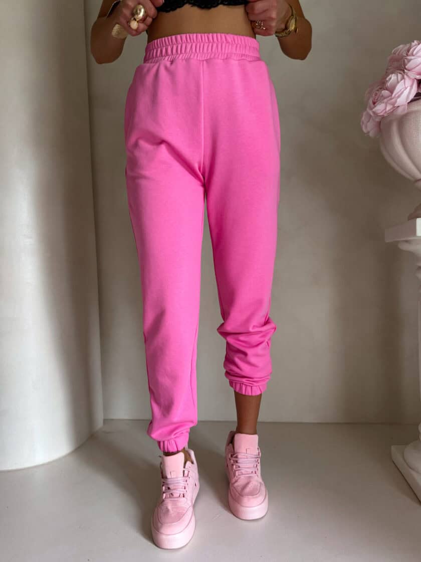 Spodnie dresowe CLASSIC - mocny róż - obrazek 10