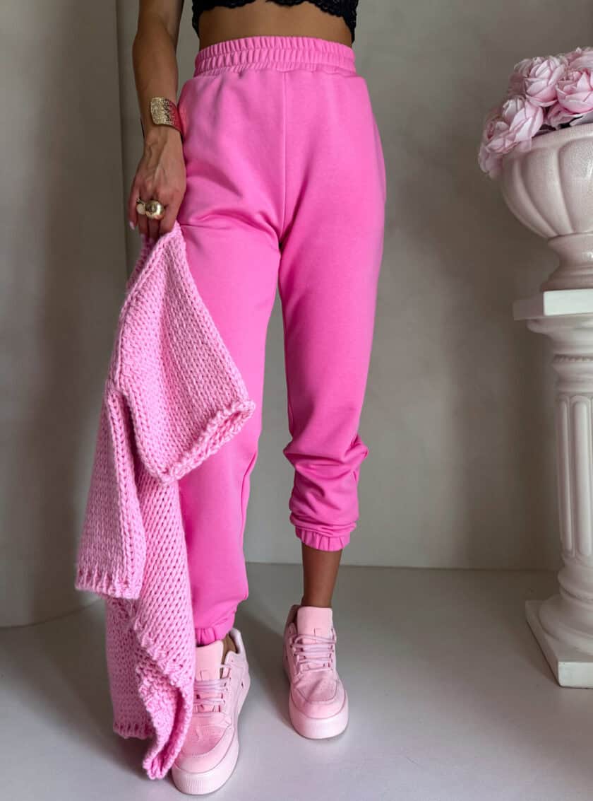 Spodnie dresowe CLASSIC - mocny róż - obrazek 13