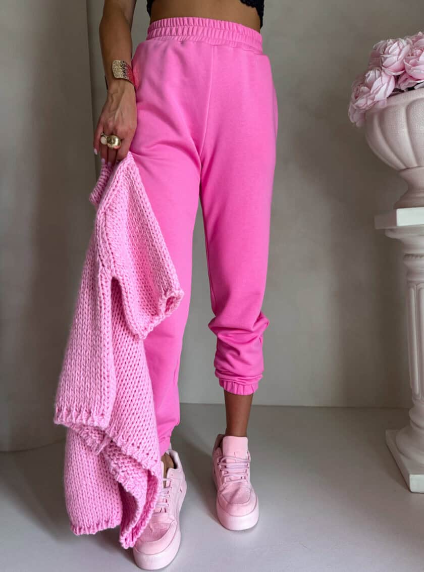 Spodnie dresowe CLASSIC - mocny róż - obrazek 14