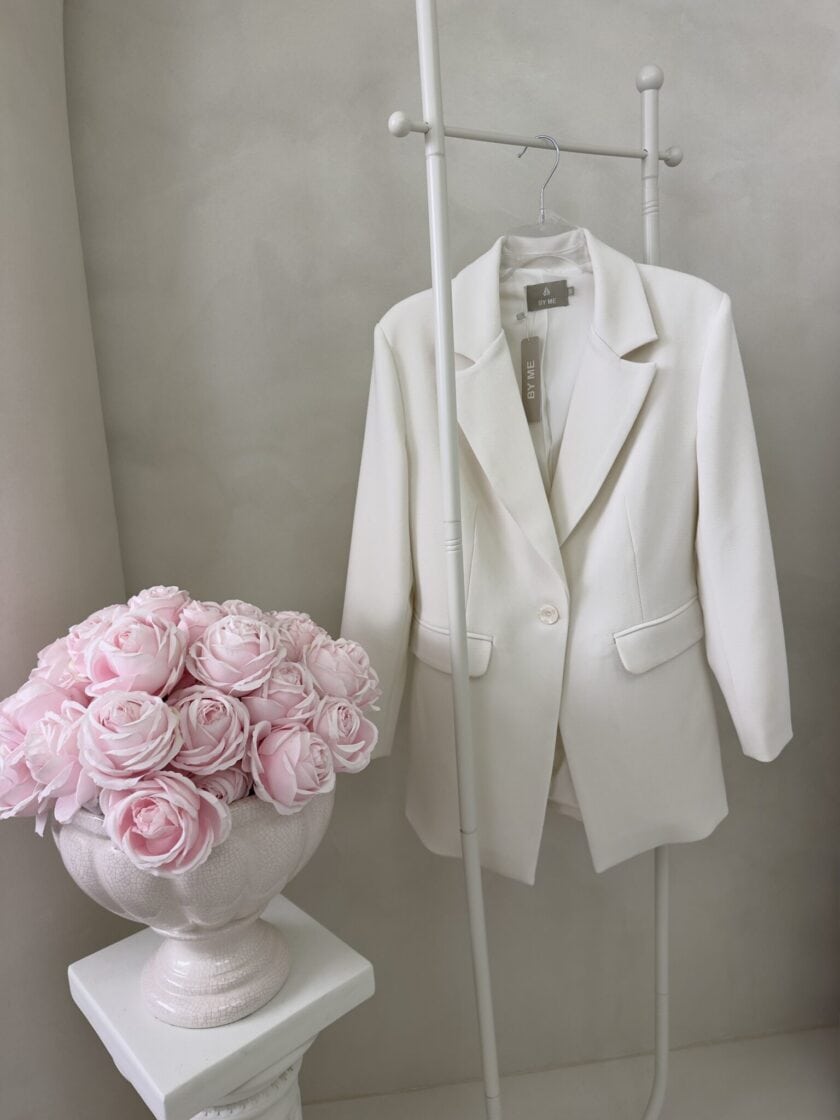 Marynarka LONG – ecru - obrazek 6