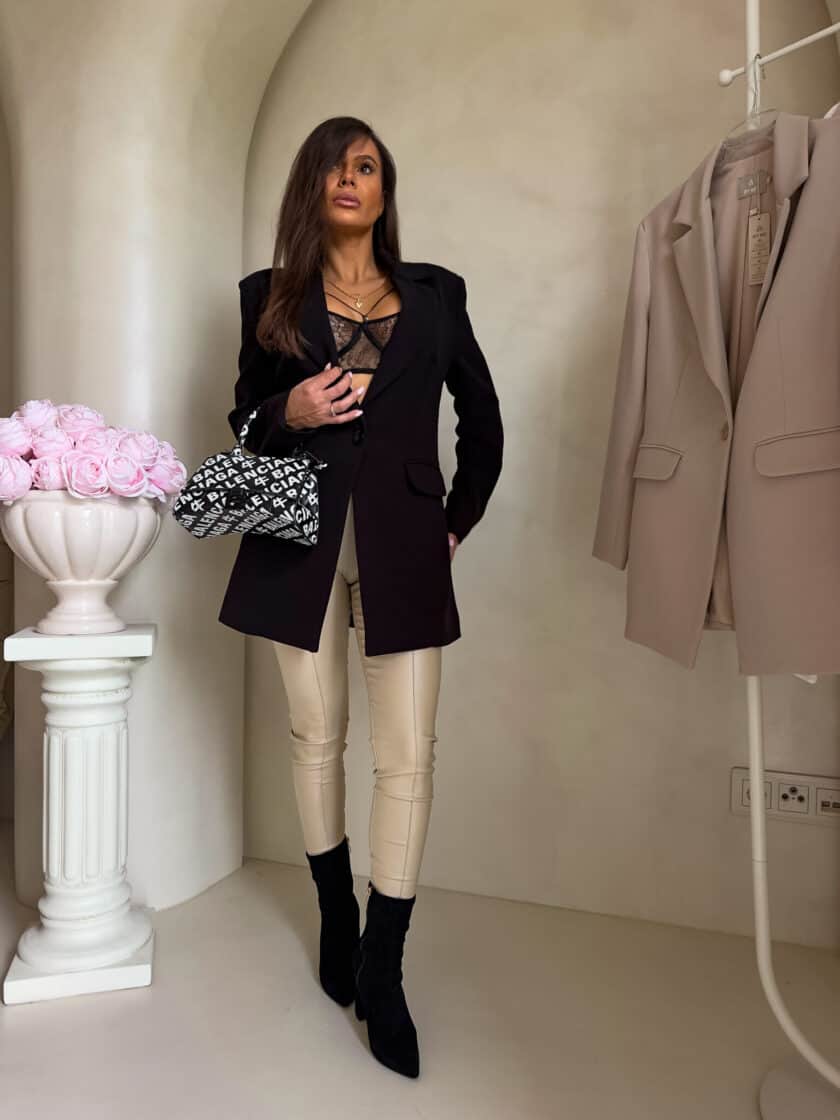 Marynarka LONG – czarna - obrazek 9