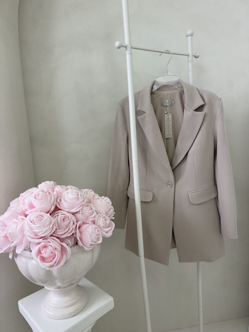 Marynarka LONG – beżowa - obrazek 4