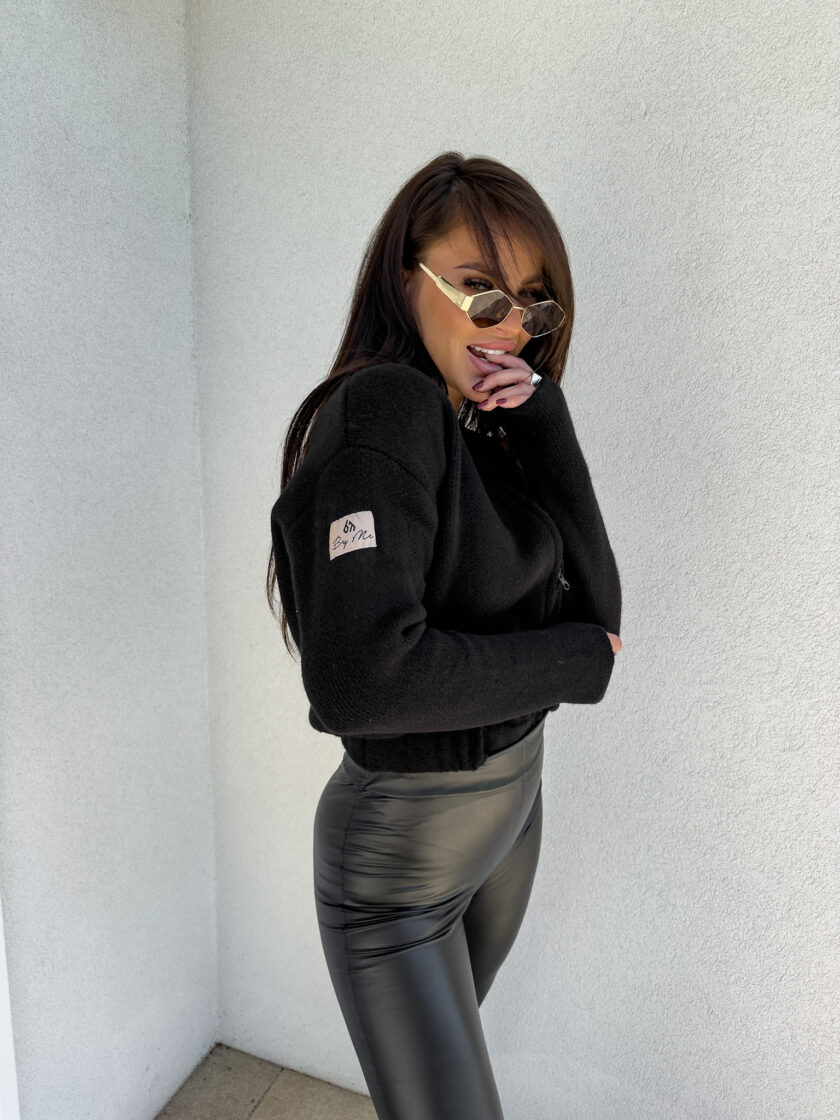 Bomberka MOHAIR - czarna - obrazek 7