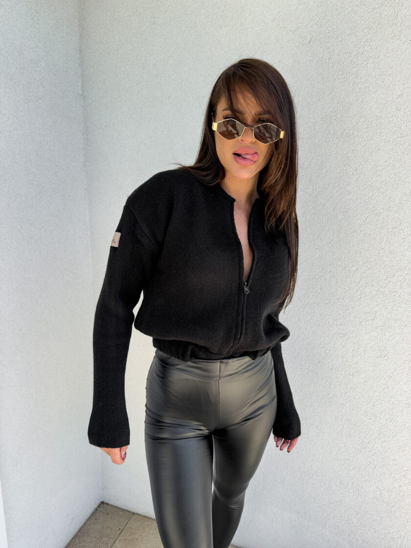 Bomberka MOHAIR - czarna - obrazek 9