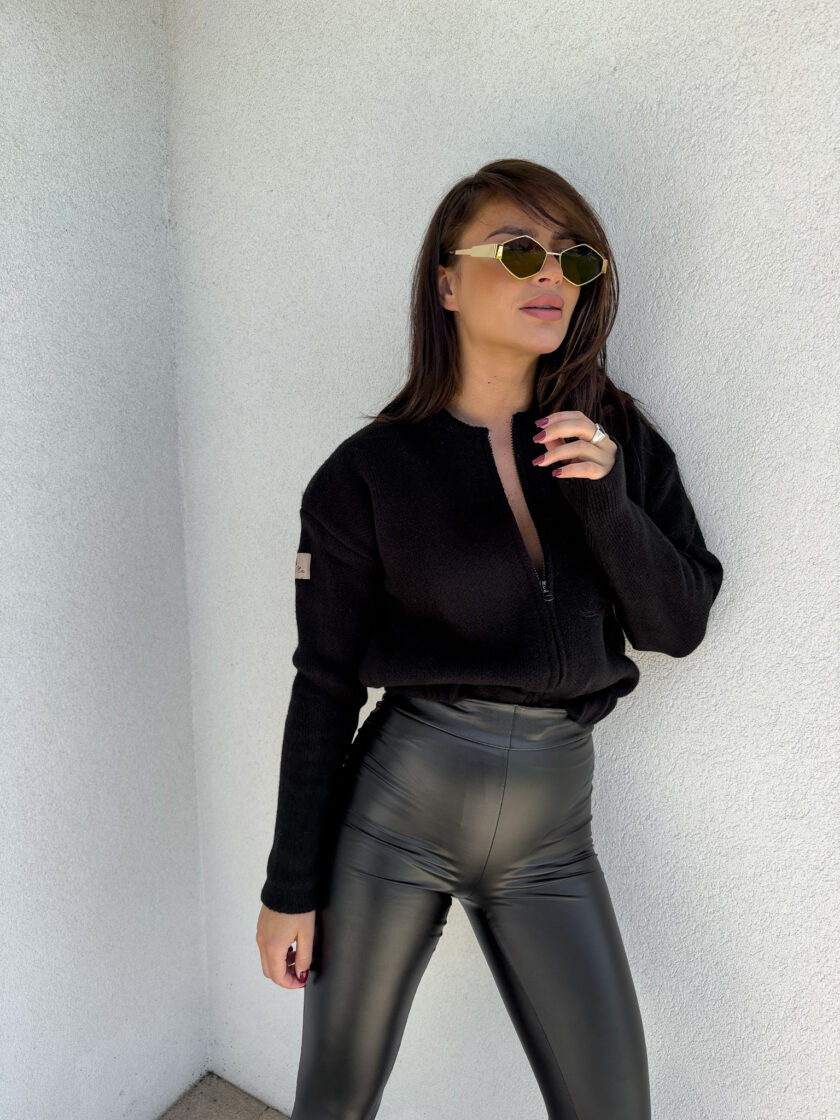 Bomberka MOHAIR - czarna - obrazek 8