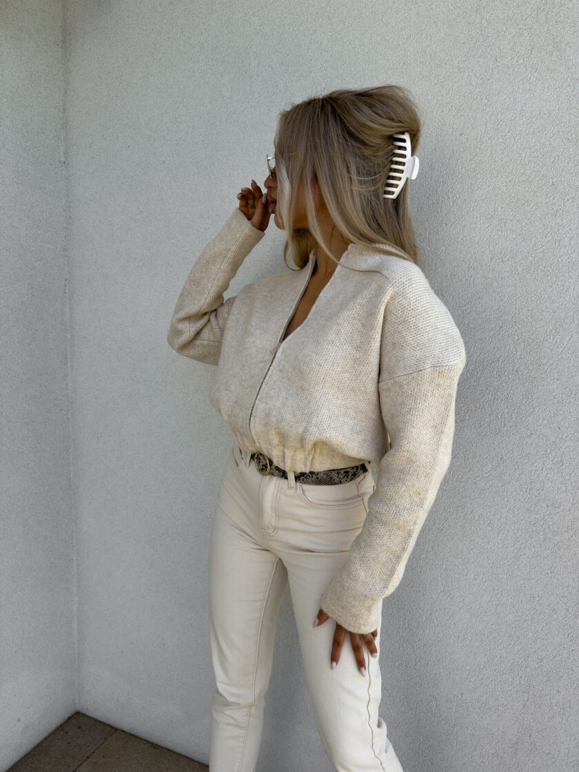 Bomberka MOHAIR - jasny beż - obrazek 24