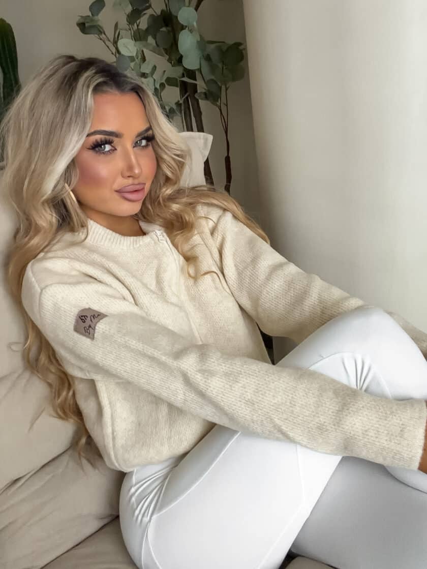 Bomberka MOHAIR - jasny beż - obrazek 2