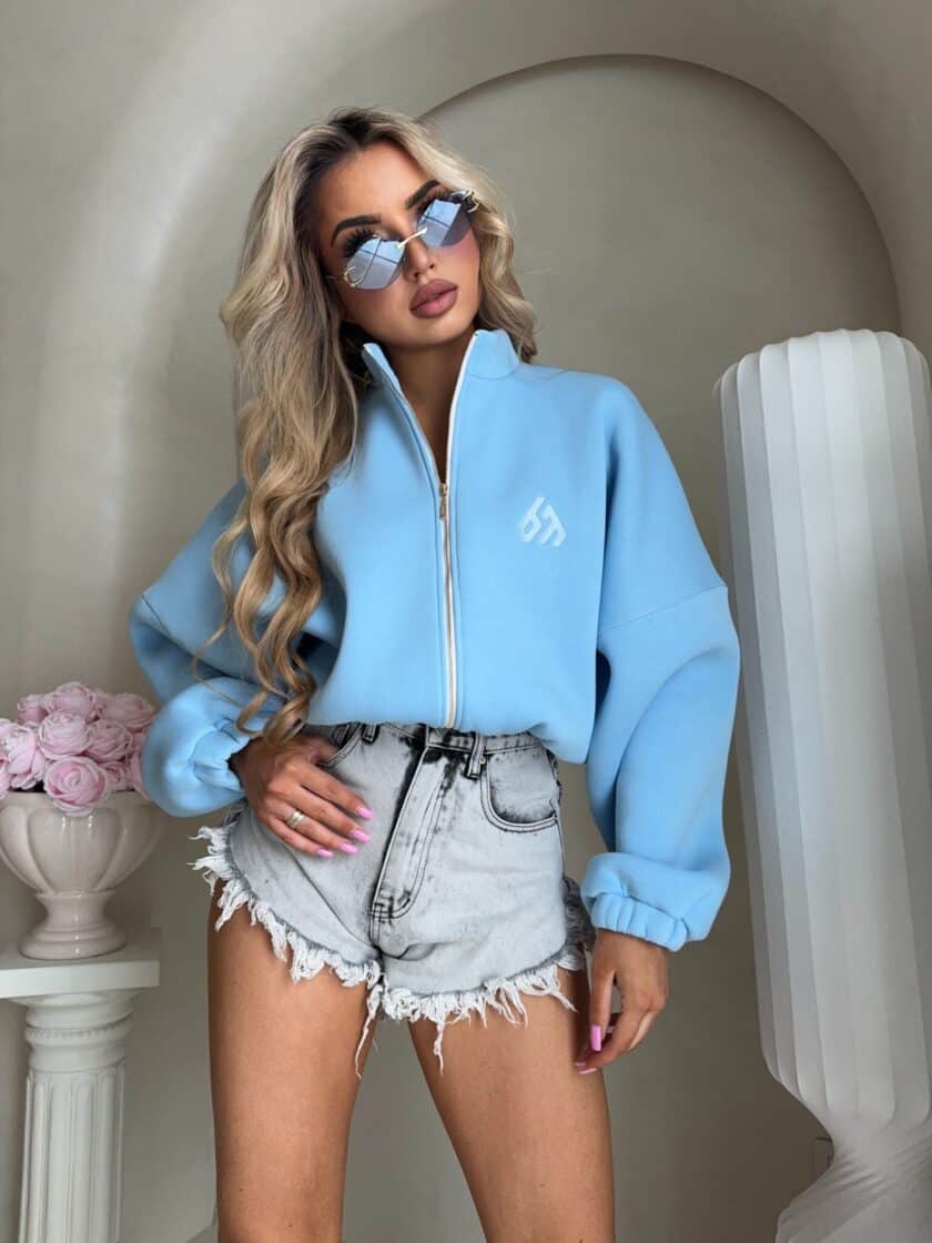 Bluza BESTIE - baby blue - obrazek 3