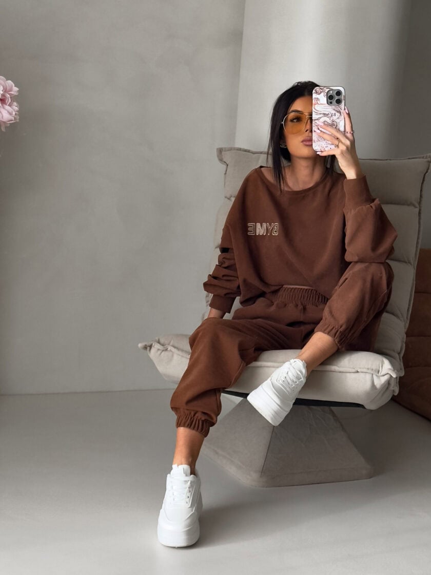 Komplet NOIR – karmelowy - obrazek 2