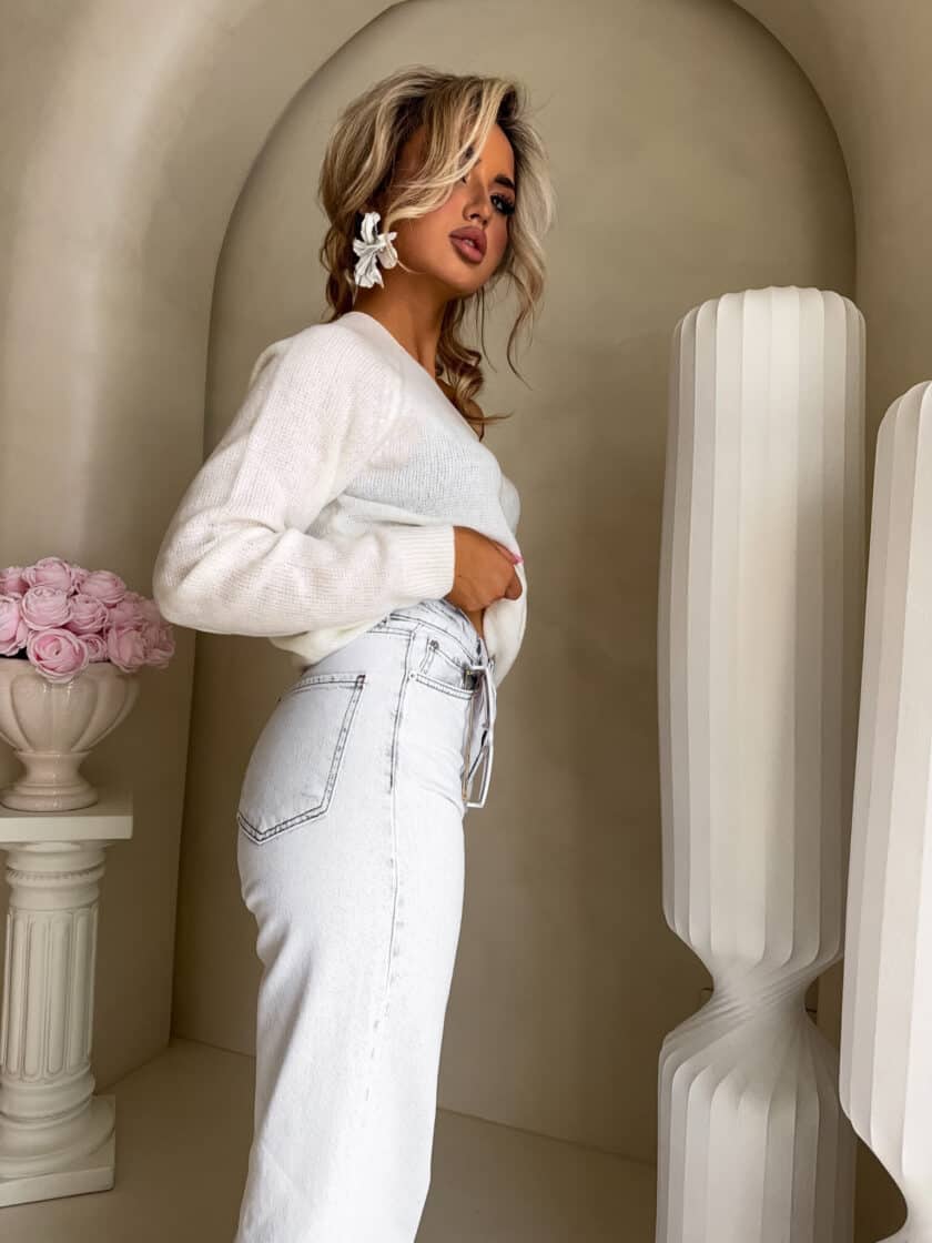 Sweter HERMES – ecru - obrazek 3