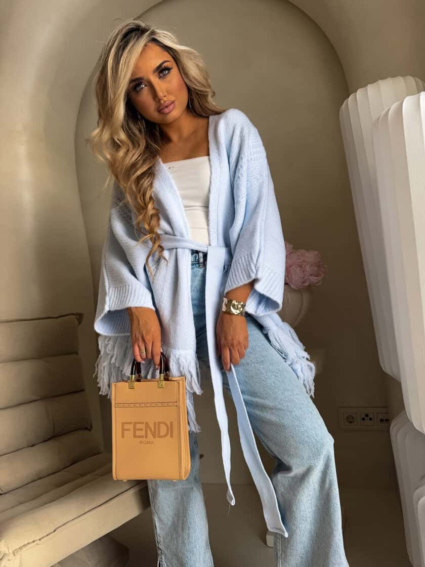 Kardigan ORIANA - baby blue - obrazek 4