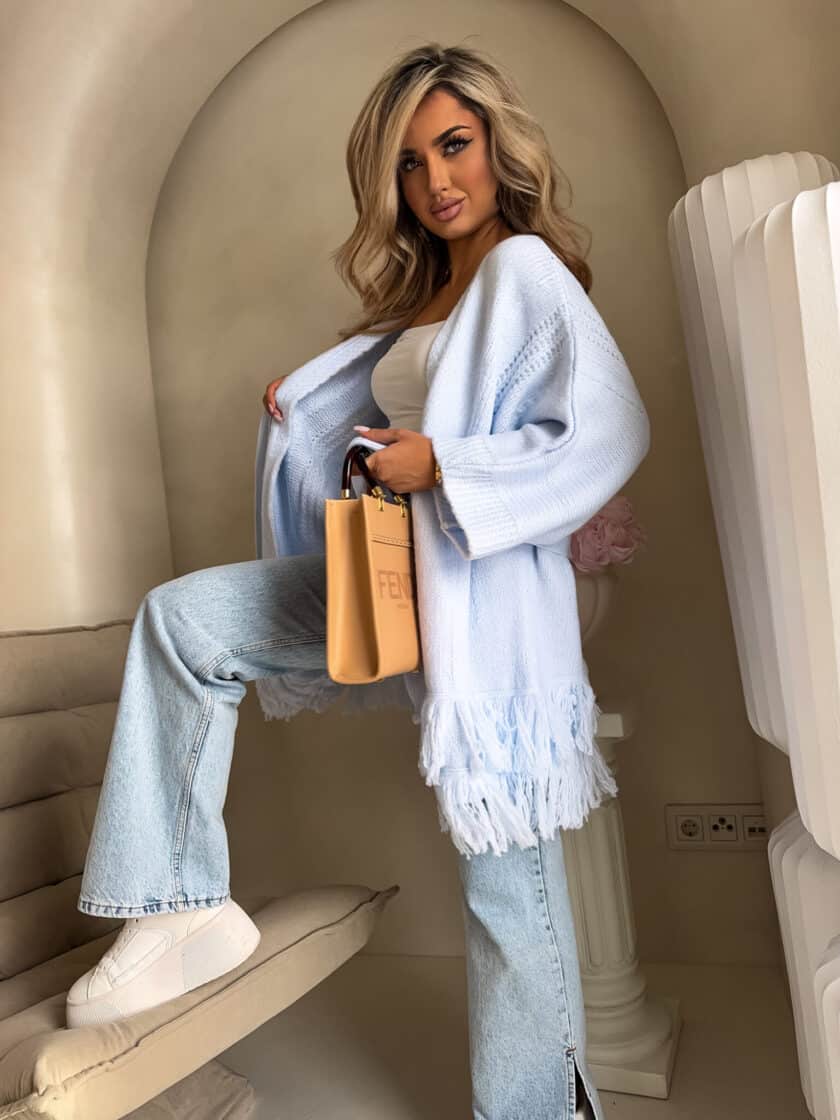 Kardigan ORIANA - baby blue - obrazek 3