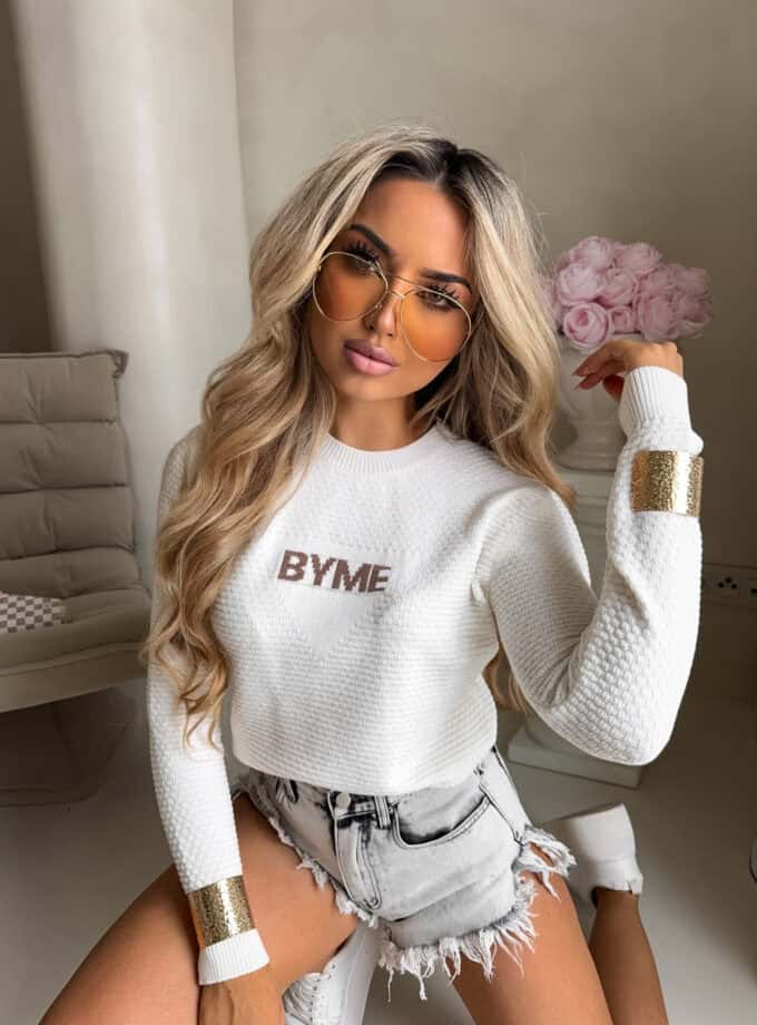 Sweter CRISTAL – ecru